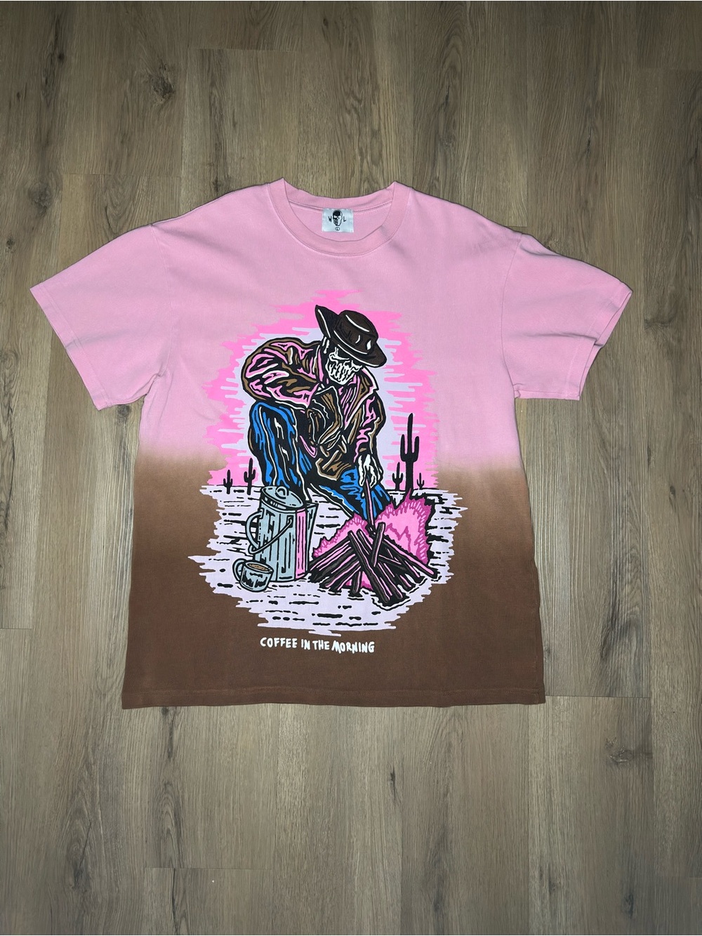Warren Lotas Coffee in The Morning ‘Pink’ T-Shirt